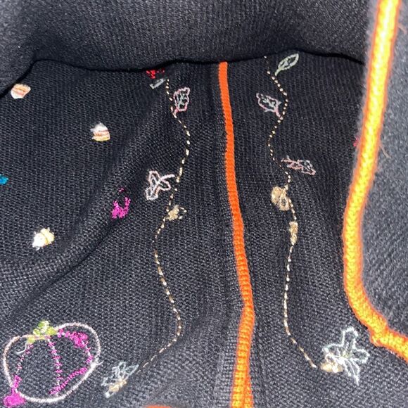 Vintage Studio Treat Knit Halloween Fall Autumn Vest Size XL - Picture 10 of 10